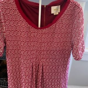 Anthropologie‎ red weaved dress. NWOT. So cute